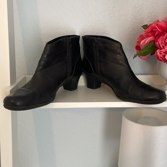 Earth Spirit Leather Heeled Boots Brown Only 11 - Picture 12 of 16